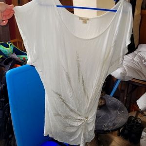 Side tie short sleeve blouse